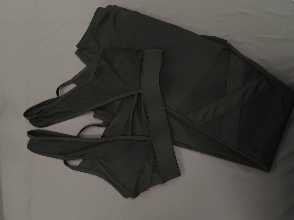 Pilates Yoga New Mesh Sports Bra Set